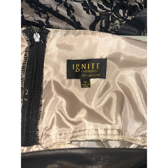 Women’s Formal Black One-Shoulder Evening Gown New With Tag, Sz 10 - Picture 10 of 11